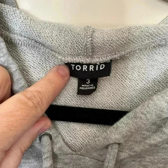 NWOT Torrid Hooded Sweatshirt Dress with Skull Image - Picture 2 of 5